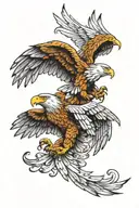 wings eagle wings tattoo design idea