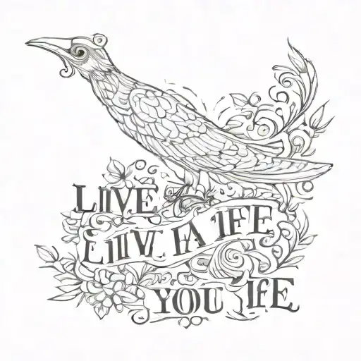 live a life you will remember  tattoo design idea