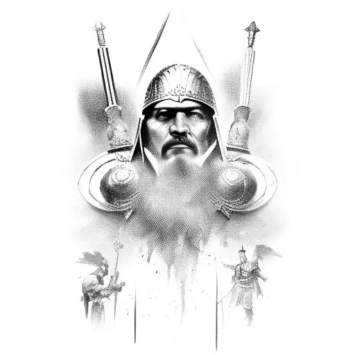 Spartacus and roman army tattoo design idea