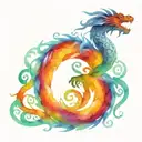Celtic Dragon tattoo design idea