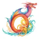 Celtic Dragon tattoo design idea