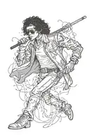 Michael jackson   tattoo design idea