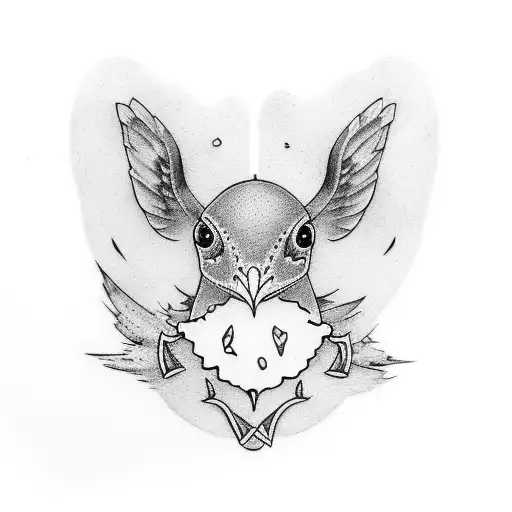 robin with Irish theme  tattoo design idea