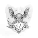 robin with Irish theme  tattoo design idea