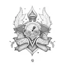 robin with Irish theme  tattoo design idea