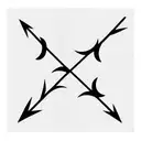 three solid black symbols in a row tattoo design idea