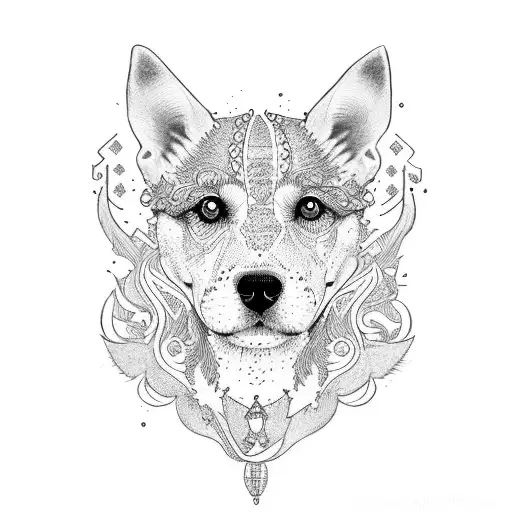 dog lover tattoo design idea
