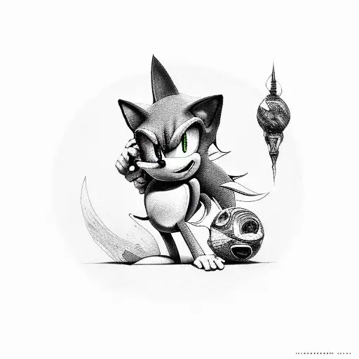 sonic  tattoo design idea