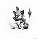 sonic  tattoo design idea