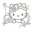 hello kitty tattoo design idea