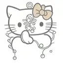 hello kitty tattoo design idea