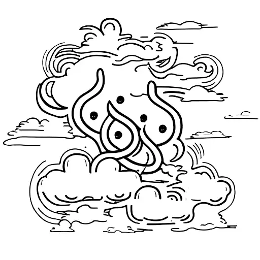 clouds , bible verses  tattoo design idea