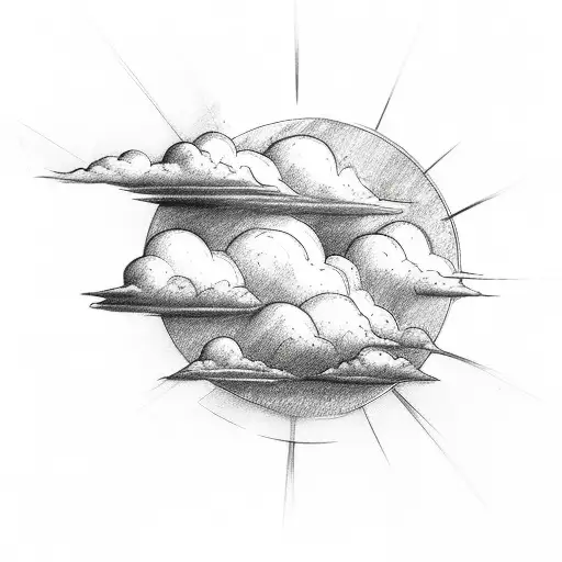 clouds , bible verses  tattoo design idea