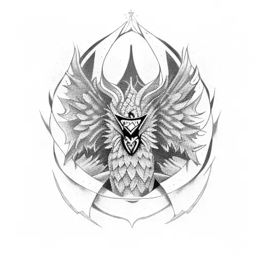 Griffin parca tattoo design idea