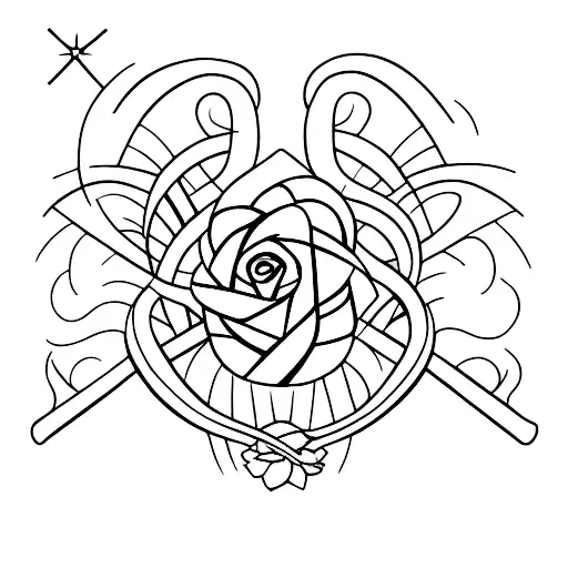 3 daughters mizpah tattoo design idea