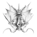 Nudo celta con dragones tattoo design idea