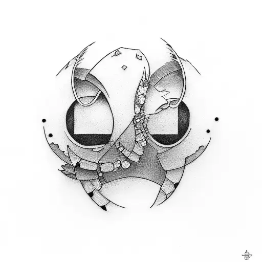  retro and cartoons from the 90s tattoo design idea