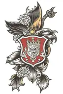 Cadillac Emblem tattoo design idea