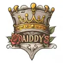 daddy's princess crown tattoo design idea