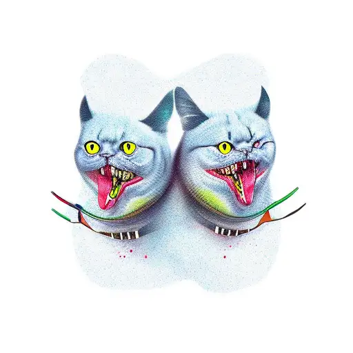 unique couple tatoo based on internet meme duos tattoo design idea