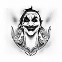 Joker tattoo design idea