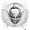 Joker tattoo design idea