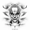 Joker tattoo design idea