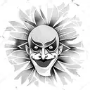 Joker tattoo design idea