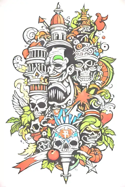 Dominican Republic, Portugal, Switzerland tattoo design idea