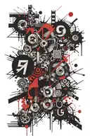 swastika tattoo design idea