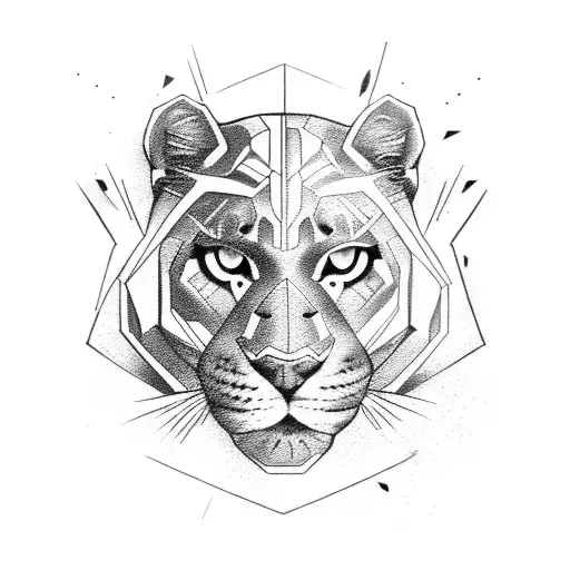 Panther tattoo design idea