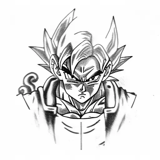 dragon ball z tattoo design idea