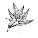 Bird of Paradise tattoo design idea