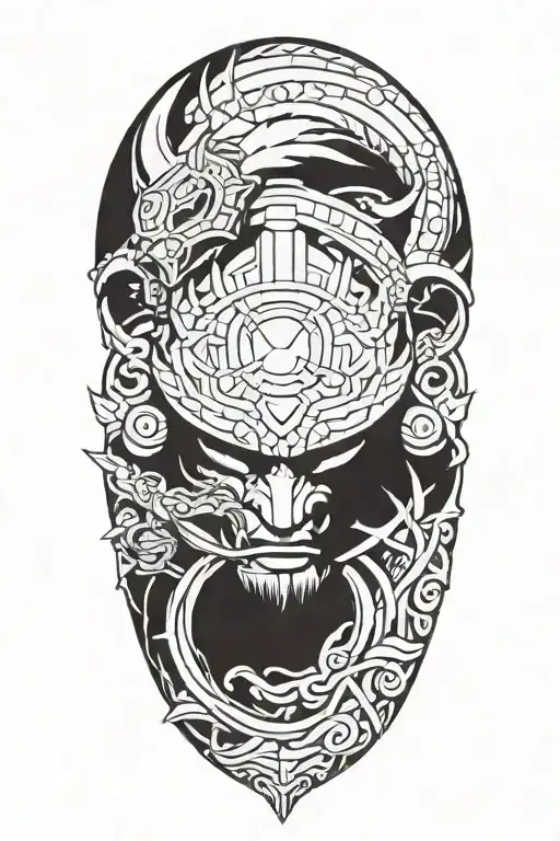 Ronin XIII tattoo design idea