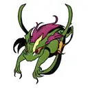 Dragon as ouroboros colored tattoo design idea