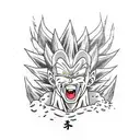 vegeta  tattoo design idea