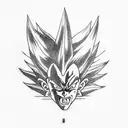 vegeta  tattoo design idea