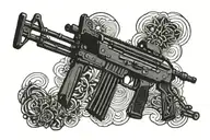 AK-47  tattoo design idea