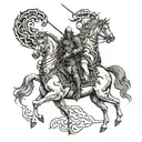 4 horsemen of the apocalypse  tattoo design idea