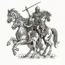 4 horsemen of the apocalypse  tattoo design idea