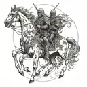 4 horsemen of the apocalypse  tattoo design idea