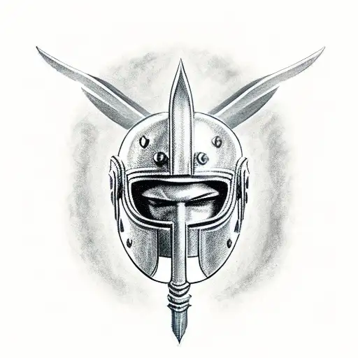 a spartan tatoo design