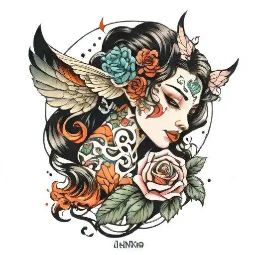 143 aj tattoo design idea