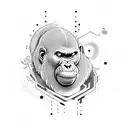 ape tattoo design idea