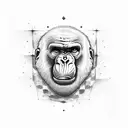 ape tattoo design idea