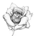 rose, Daffodil, marigold bouquet tattoo design idea