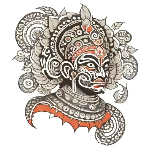 theyyam tattoo design idea