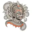 theyyam tattoo design idea