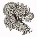 theyyam tattoo design idea