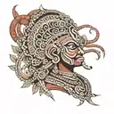 theyyam tattoo design idea